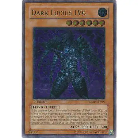 YuGiOh GX Trading Card Game Cyberdark Impact Ultimate Rare Dark Lucius LV6 CDIP-EN010