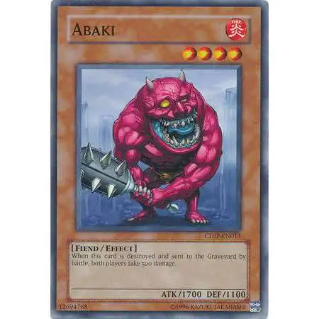YuGiOh GX Trading Card Game Cyberdark Impact Common Abaki CDIP-EN013