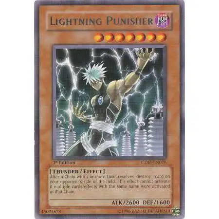 YuGiOh GX Trading Card Game Cyberdark Impact Rare Lightning Punisher CDIP-EN026