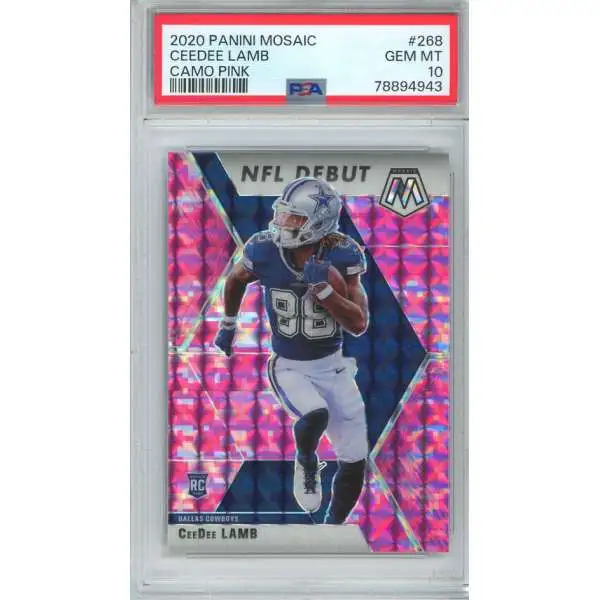 : Graded 2020 Panini Mosaic CeeDee Lamb #268 Rookie RC Football  Card PSA 10 Gem Mint : Collectibles & Fine Art