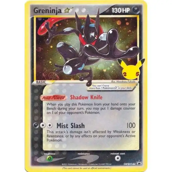Pokemon Trading Card Game Sword & Shield Promo Greninja Star SWSH144