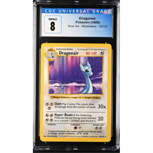 Pokemon Base Set Rare Dragonair #18 [Moderately Played]