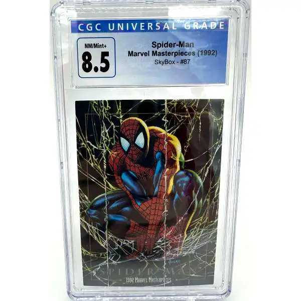 Marvel Marvel Masterpieces 1992 Spider-Man Single Graded Card 87 Marvel Marvel Masterpieces 1992 Spider-Man Single Graded Card 87