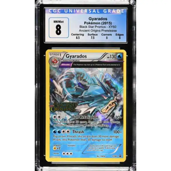 Pokemon Trading Card Game Ancient Origins Prerelease Promo Gyarados XY60 [CGC - NM/Mint 8 (4197273032)]
