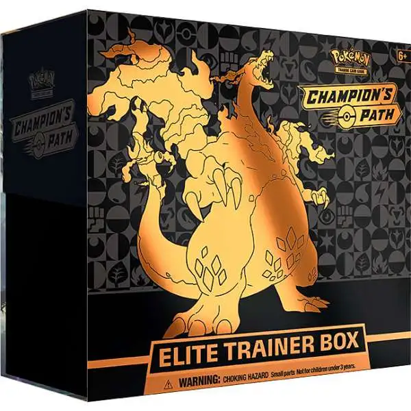 Pokemon Champion's Path Gigantamax Charizard Elite Trainer Box [10 Booster Packs, Promo Card, 65 Sleeves, 45 Energy Cards & More]