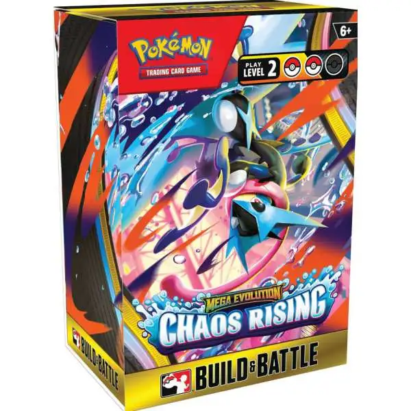Pokemon Mega Evolution Chaos Rising Build & Battle Box [4 Booster Packs & More] (Pre-Order ships June)