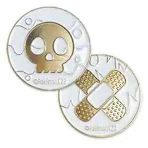 Pokemon Trading Card Game Sword & Shield Gold Metal Status Condition Coins [2 Count]