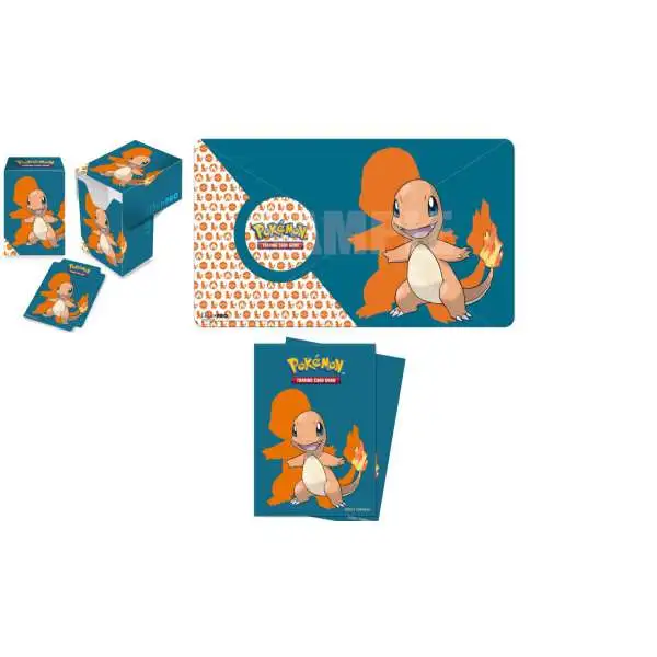 Ultra Pro Pokemon Charmander Combo [65 Count Sleeves, Deck Box & Playmat] (Pre-Order ships May)