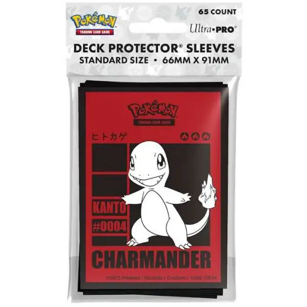 Ultra Pro Pokemon Trading Card Game Charmander Card Sleeves [65 Count, Kanji]