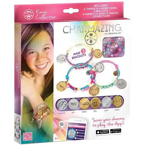 Style Me Up! Charmazing All Wrapped Up! Emoji Collection Exclusive Bracelet Kit [Damaged Package]