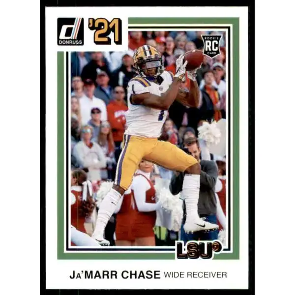 NFL 2021 Panini Chronicles Donruss Draft Picks Ja'Marr Chase #36 [Rookie]