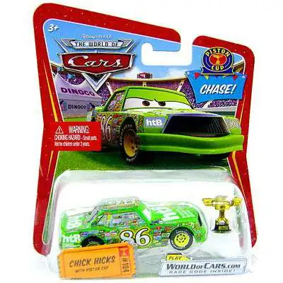 Disney / Pixar Cars The World of Cars Chick Hicks with Piston Cup Trophy Diecast Car