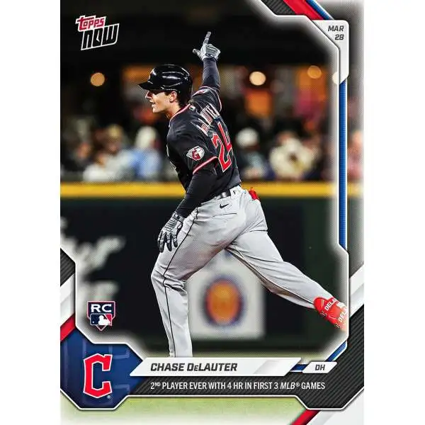 MLB Cleveland Guardians 2026 NOW Baseball Chase DeLauter #21 [Rookie]
