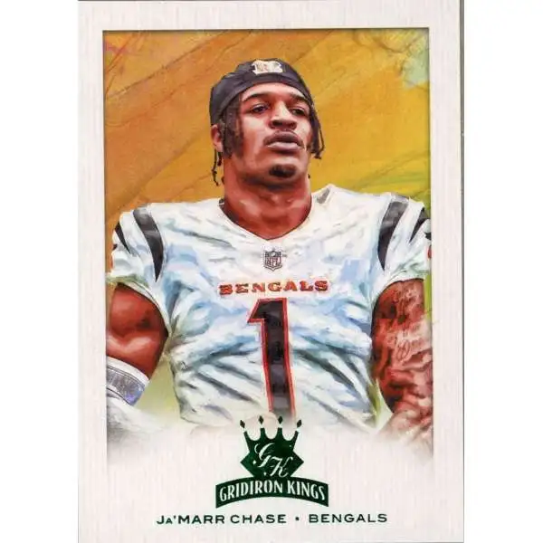 NFL 2021 Panini Chronicles Donruss Green Ja'Marr Chase GK-24 [Rookie, Gridiron Kings]