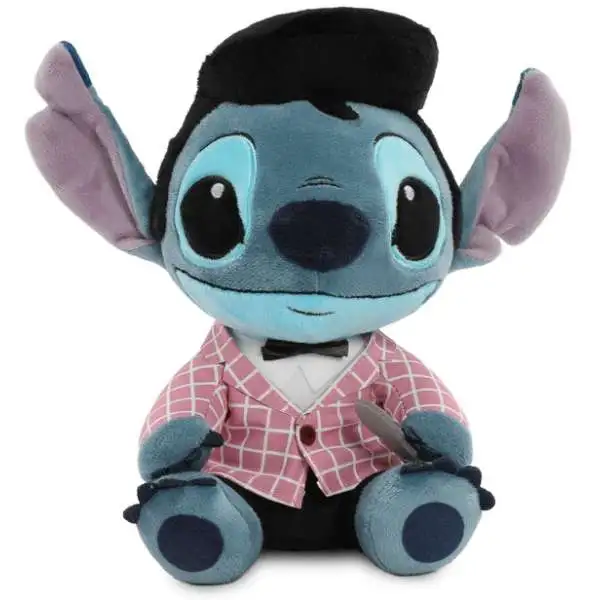 Disney Lilo & Stitch Phunny Elvis Stitch 7.5-Inch Plush [Pink Checkered]