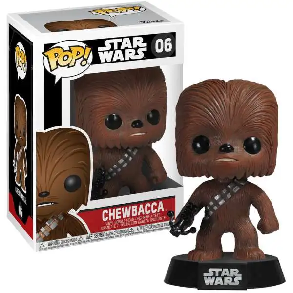 Star Wars Episode VIII POP! Vinyl Wackelkopf-Figur Chewbacca & Porg 9 cm