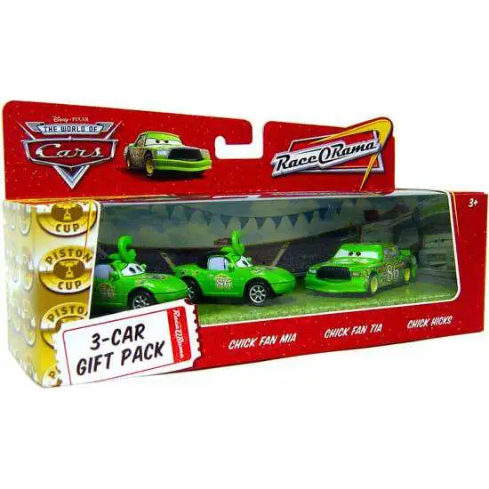Disney / Pixar Cars The World of Cars Multi-Packs Chick Hicks 3-Car Gift Pack Diecast Car Set