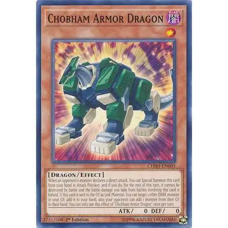 YuGiOh Trading Card Game Chaos Impact Common Chobham Armor Dragon CHIM-EN005
