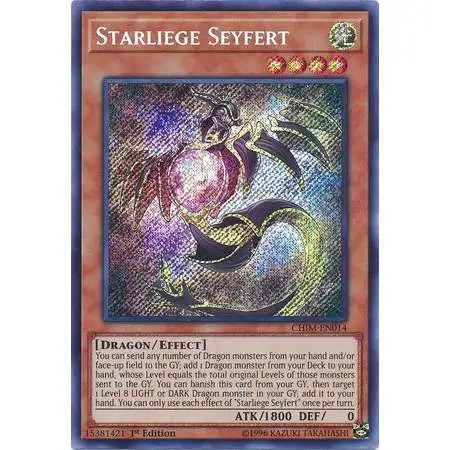 YuGiOh Trading Card Game Chaos Impact Secret Rare Starliege Seyfert CHIM-EN014