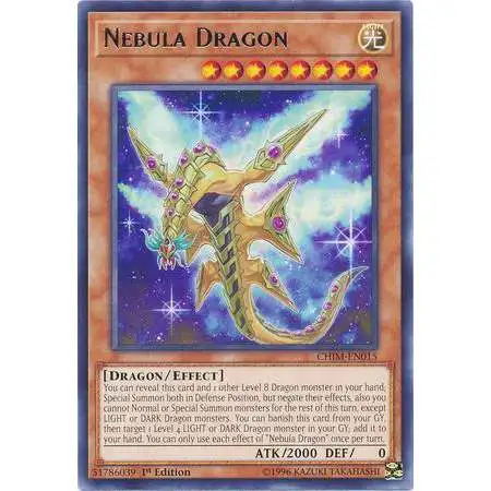 YuGiOh Trading Card Game Chaos Impact Rare Nebula Dragon CHIM-EN015