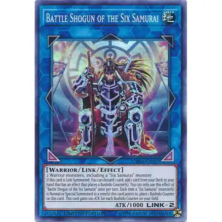 YuGiOh Trading Card Game Chaos Impact Super Rare Battle Shogun of the Six Samurai CHIM-ENSE2