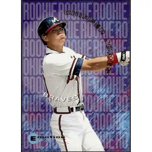 MLB 1995 Fleer Skybox E Motion Chipper Jones #8 of 10 [Rookie Card] [Excellent]