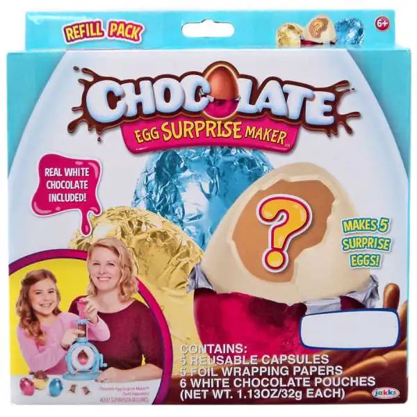 Chocolate Egg Surprise Maker Exclusive Refill Pack [White Chocolate]