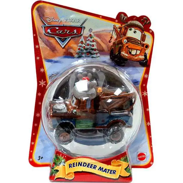 Disney / Pixar Cars Christmas Package Reindeer Mater Exclusive Diecast Car [2011]