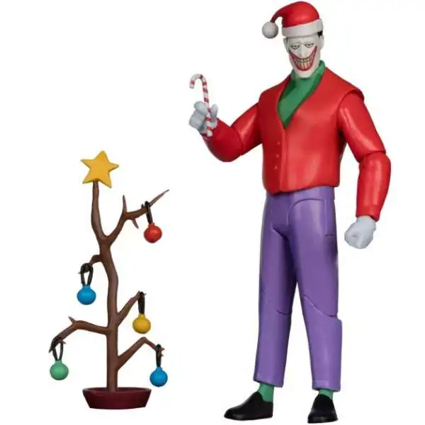 McFarlane Toys DC Multiverse Build Maxie Zeus Series The Joker Exclusive Action Figure [The Animated Series, Christmas Outfit]