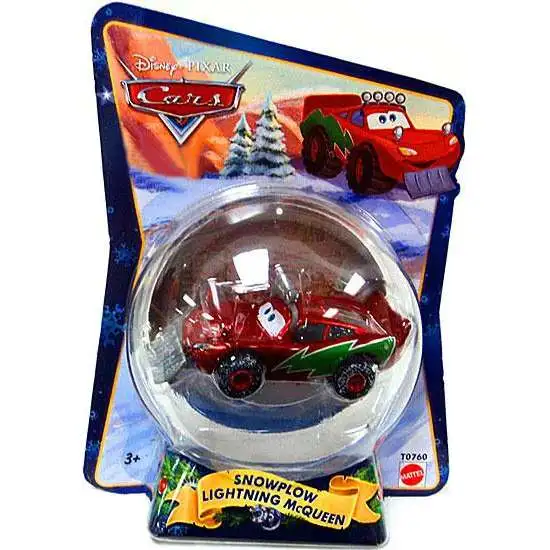 Disney / Pixar Cars Christmas Package Snowplow Lightning McQueen Exclusive Diecast Car [2010]