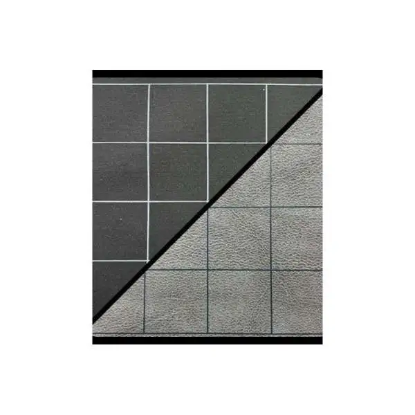 Chessex Dungeons & Dragons Reversible Battlemat 1" Squares [Black & Grey] (Pre-Order ships May)