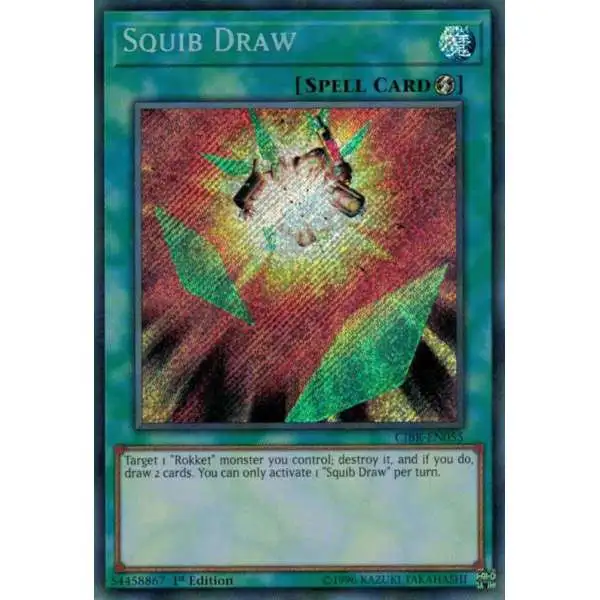 YuGiOh Circuit Break Secret Rare Squib Draw CIBR-EN055