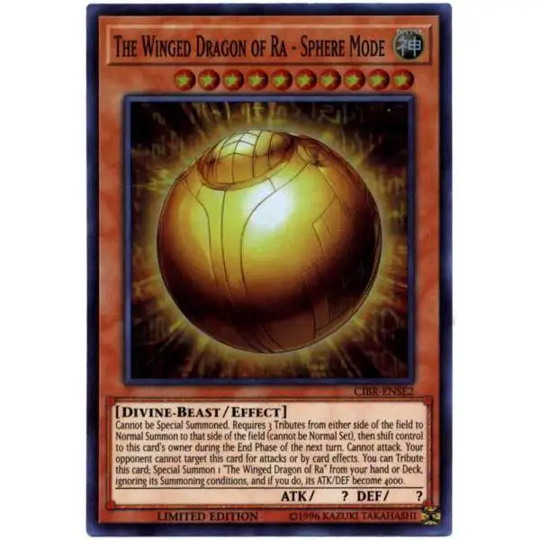 YuGiOh Circuit Break Super Rare The Winged Dragon of Ra - Sphere Mode CIBR-ENSE2