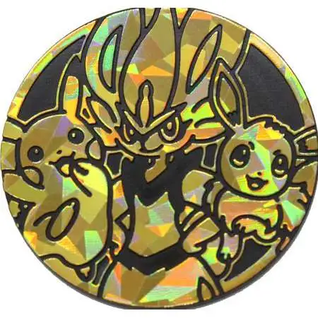Pokemon Trading Card Game Battle Academy Cinderace, Pikachu, & Eevee Oversized Plastic Coin [Loose]