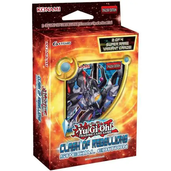YuGiOh Clash of Rebellions Special Edition [3 Booster Packs & 2 Variant Cards]
