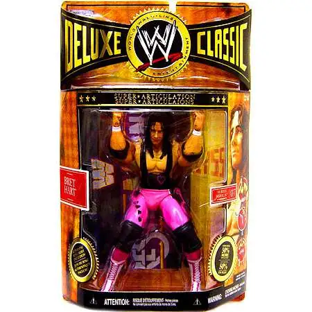 WWE Wrestling Deluxe Classic Superstars Series 7 Bret Hart Exclusive Action Figure