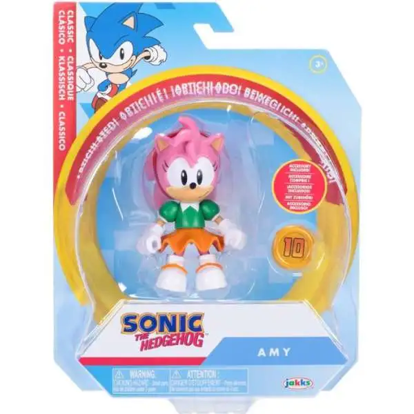 Sonic The Hedgehog Wave 20 Amy Action Figure [Classic, Super Ring]