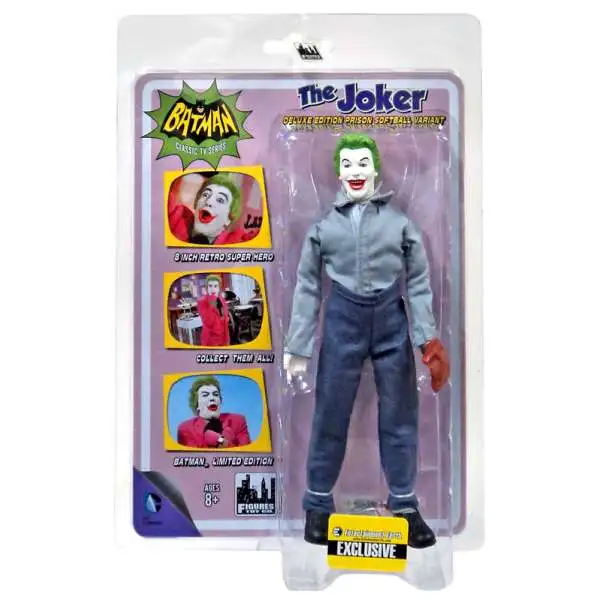 Batman 1966 TV Series Classic TV Heroes The Joker Exclusive Action Figure [Prison Softball Variant]