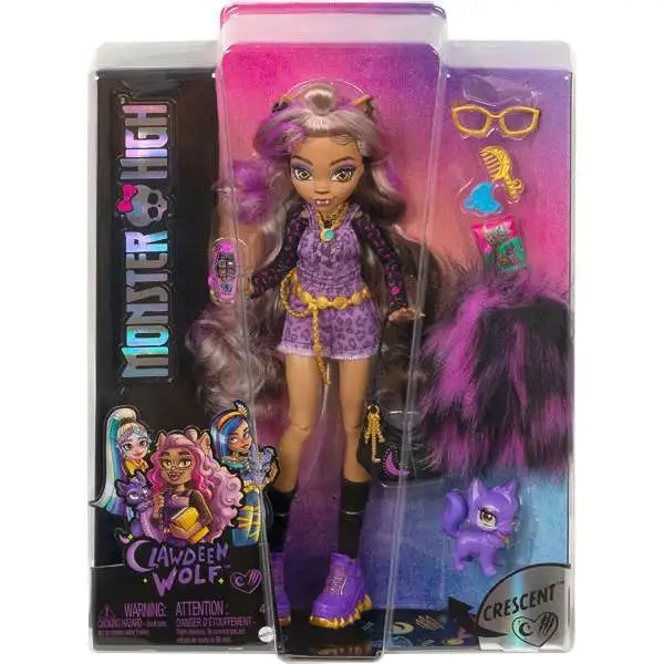 Monster High Clawdeen Wolf Doll [with Crescent]