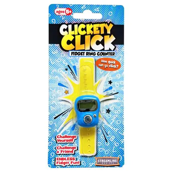 Streamline Clickety Click Fidget Ring Counter [1 RANDOM Color!]