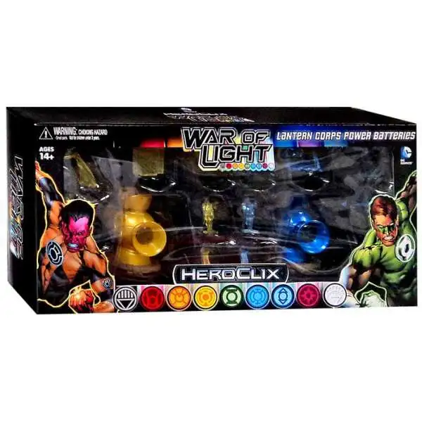 DC HeroClix War of Light Lantern Corps Power Batteries Accessory Set [Yellow & Blue]