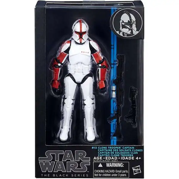 Star Wars Attack of the Clones Black Series Wave 8 Clone Trooper Captain Action Figure
