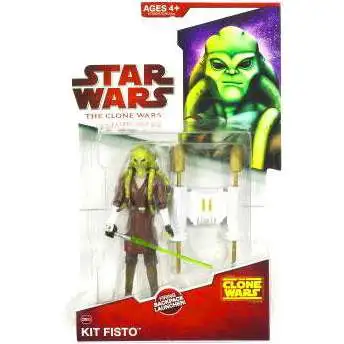 Star Wars Clone Wars 2009 Kit Fisto Action Figure CW05 [Loose]