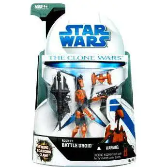 Star Wars Clone Wars 2008 Rocket Battle Droid Action Figure #25