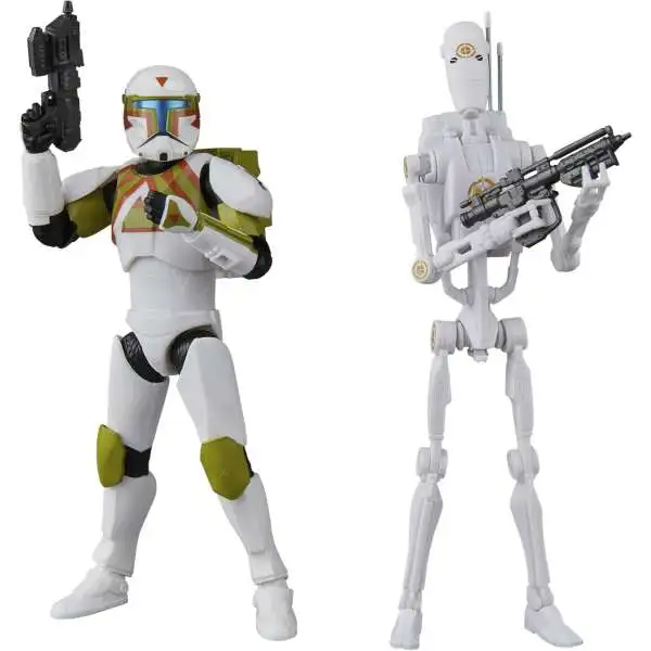 Star Wars: Battlefront II Black Series Clone Commando (Urban Fighter) & B1 Battle Droid (Training) Exclusive Action Figure 2-Pack