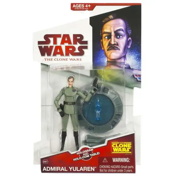 Star Wars Clone Wars 2009 Admiral Yularen 3.75 Action Figure CW07