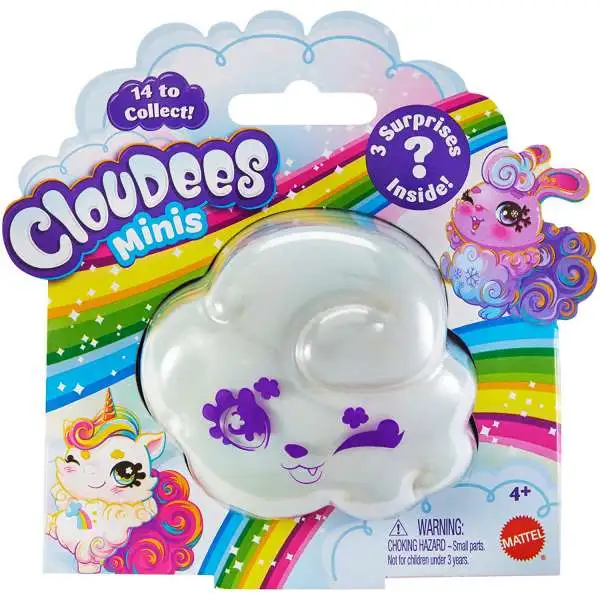 Cloudees Minis Mystery Pack [1 RANDOM Pet with attachable Cloud Tail & Keychain!]