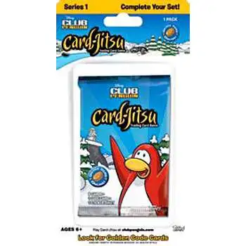 Club Penguin Card-Jitsu Trading Card Game Series 1 BLISTER Booster Pack [8 Cards]