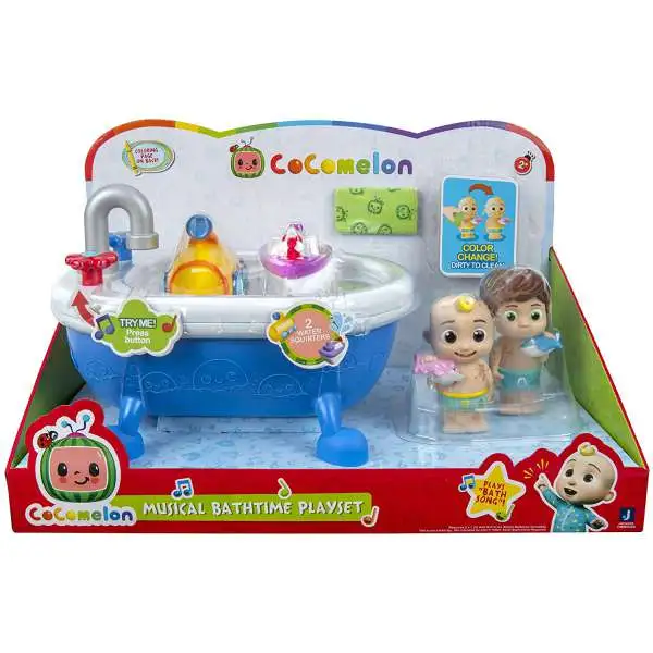 CoComelon Musical Bathtime Playset [Bath Tub with JJ and TomTom Color Change Figures]