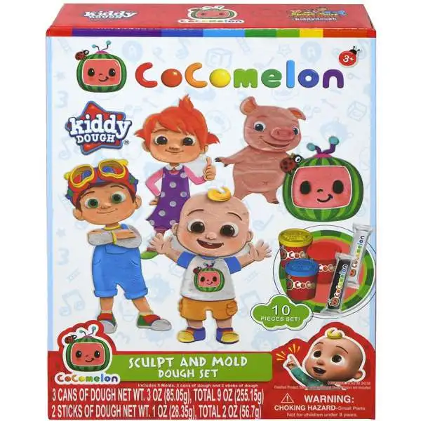 Cocomelon Kiddy Dough Sculpt & Mold Dough Set